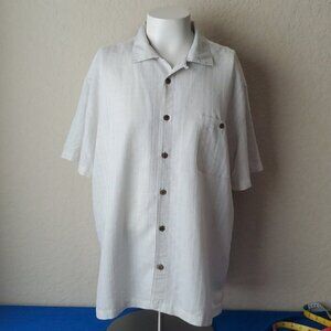 Island Shores XXL Hawaiian button down Shirt Poly blend